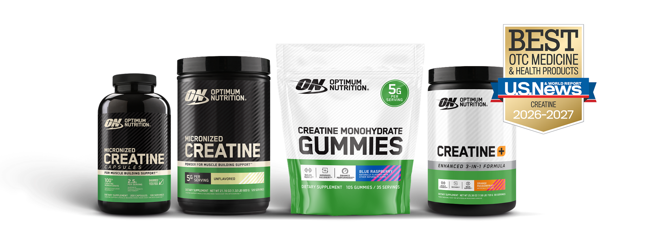 Optimum Nutrition Creatine products
