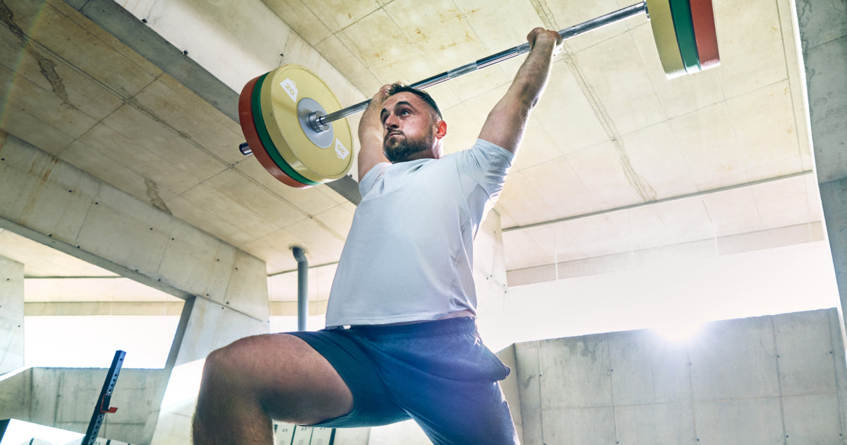 Man lifting weights