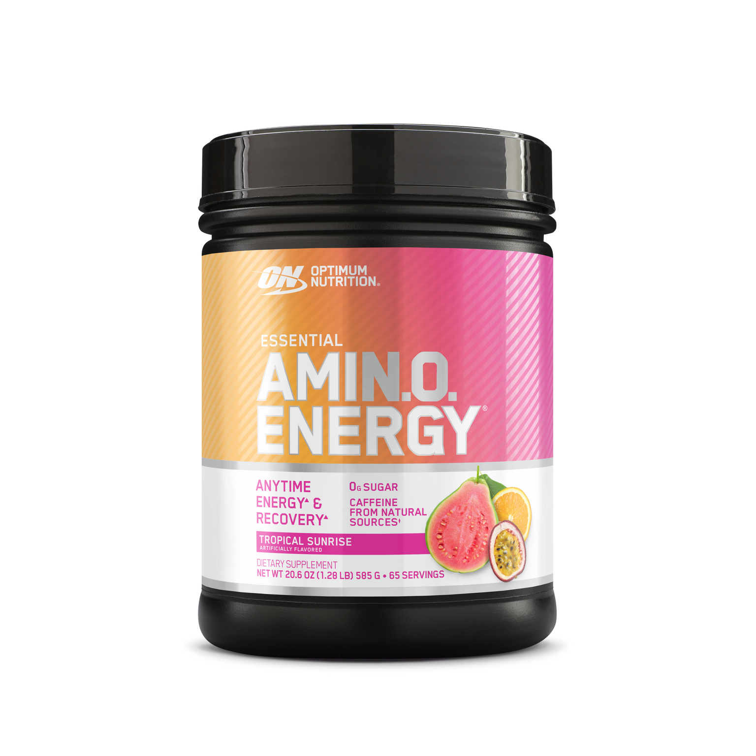 Optimum Nutrition Essential Amino Energy pre-workout, 0.6 lb container, Rainbow Sherbet flavor, dietary supplement, supports energy and recovery